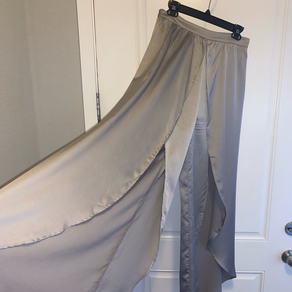Article Pants - Alexa Article Elegant Silk Flowing Palazzo Pants